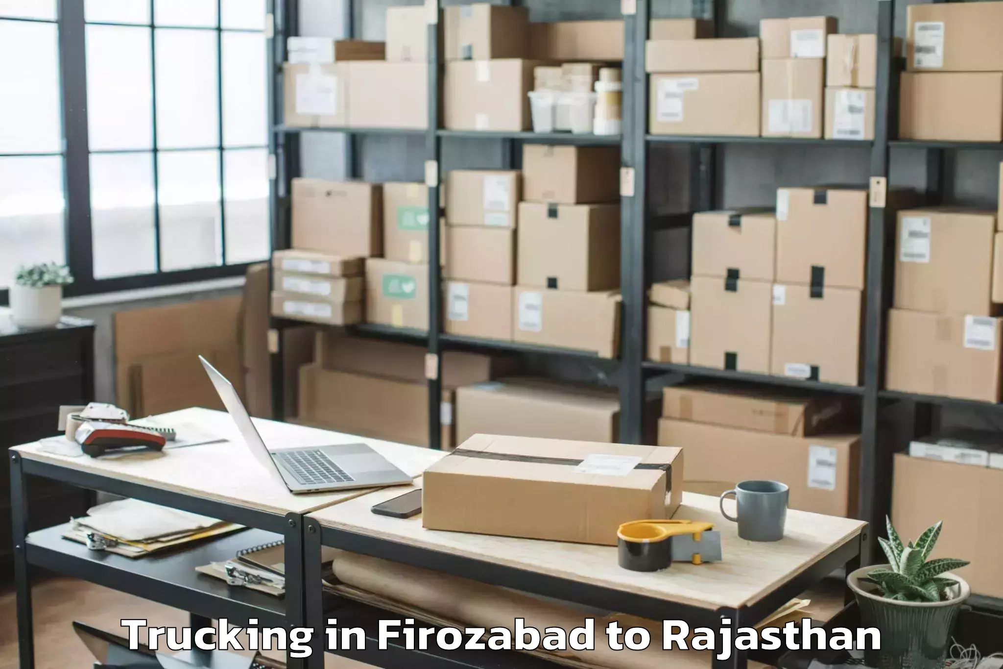 Trusted Firozabad to The Iis University Jaipur Trucking